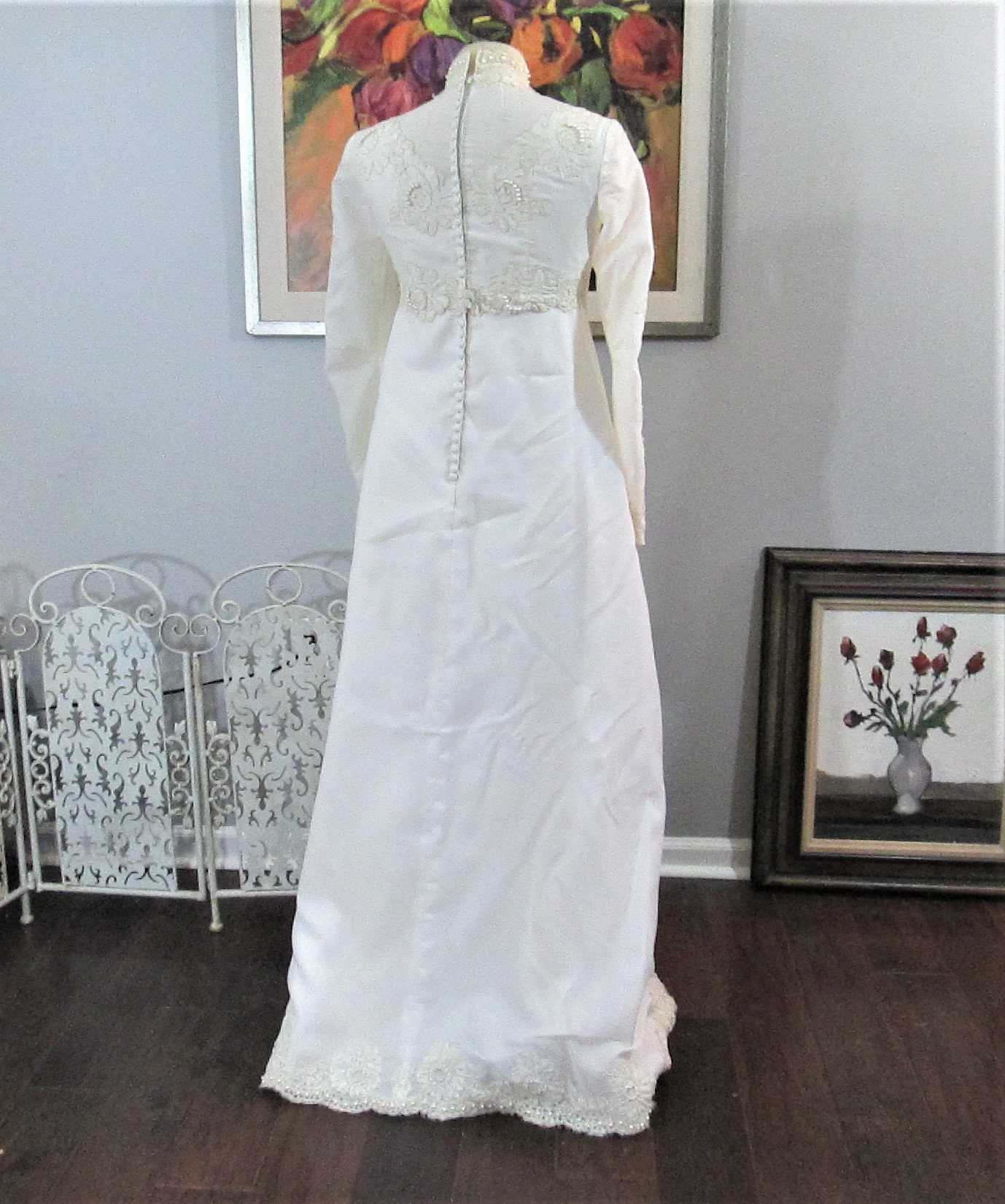 ameri vintage LACE SLEEVE REFINED DRESS② Ameri（アメリ）の「LACE SLEEVE REFINED DRESS（ワンピース