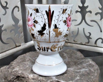 Taza de memoria vintage alemana Zur Erinnerung