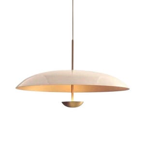 20 Inch Brass Mid Century Modern Chandelier, Handmade Statement, Brass Pendant Light, Modern Sculptural Chandelier Satin Brass Fixture