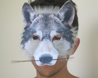 Kids wolf mask | Etsy