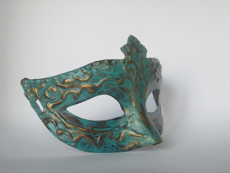 Maquerade Mask Women Mardi Gras Venetian Turquoise Domino Mermaid Mask