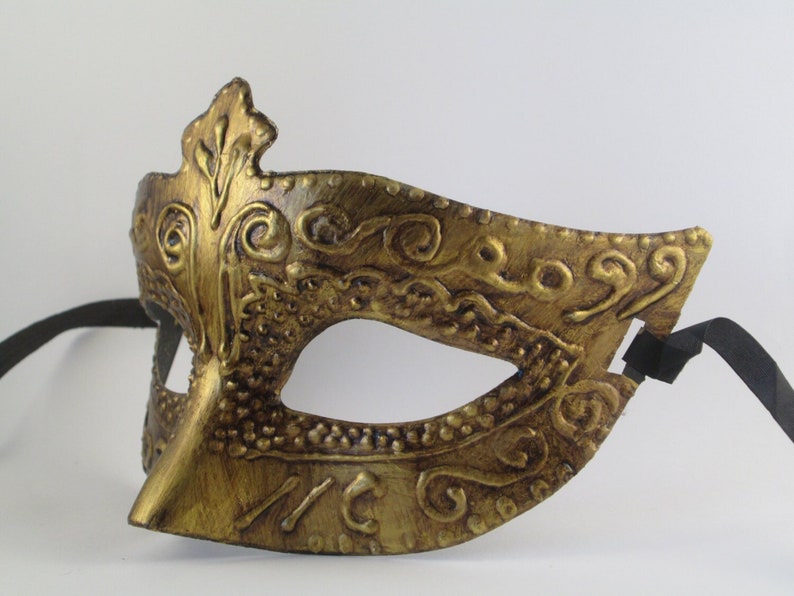 Masquerade Mask Gold Women's Costume Egyptian Goddess Mask Ancient Gold Prom Dance Queen 