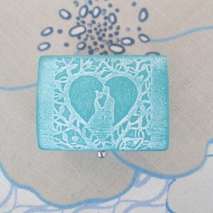 Ring Bearer Box Personalized Valentine's Day Engagement Ring Holder Small Decorative Jewelry Box image 4