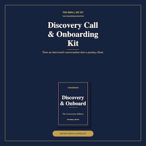 Discovery Call Script and Client Onboarding Kit for Coaches | Sales Call Guide, Follow-Up Email Templates & Welcome Pack — PDF