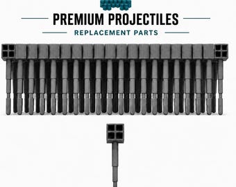 Replacement Missiles for Rescue Wheel Truck Launchers | 3D Printed Toy Projectile Accessory