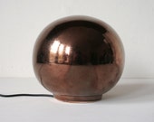 Copper Metallic Ceramic Globe Tranquil Electric Water Fountain