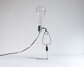 Industrial Metal Wire Clip On Mid Century Barn Clamp Lamp