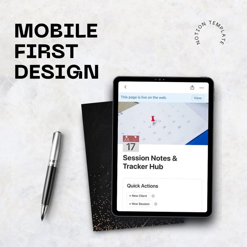 Notion Session Notes & Tracker Toolkit 2026 – Coaching Session Log ...