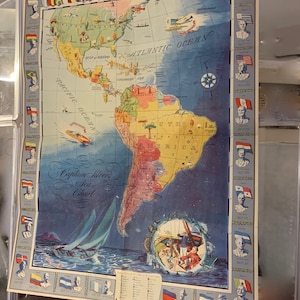 Kapitän Silver's Sea Chart Map, Adventures of the Sea Hound, 1942