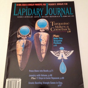 Lapidary Journal Magazine Feb 1999 Artisan Gem Cutting Silversmith Jeweler Metal Working Rare Beauty image 2