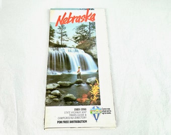 Nebraska State Highway Map, 1989 - 1990, Pictorial