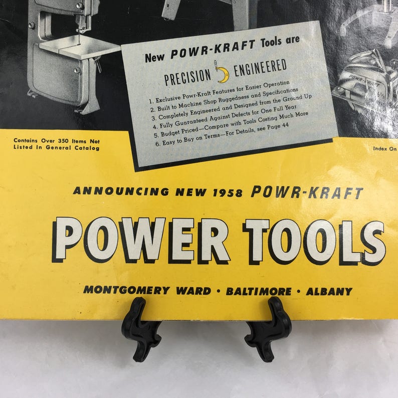 1958 Montgomery Ward Power Kraft Catalog / Vintage Tools / Rare Beauty