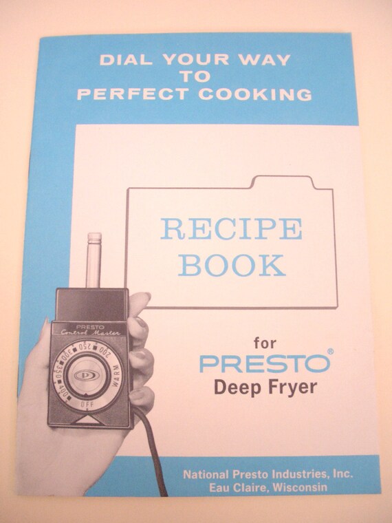 Presto Deep Fryer Instructions Recipes Rarebeauty Etsy