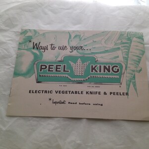 Peel King Sexist Brochure Vintage Advertising Kitchenalia Rare Beauty