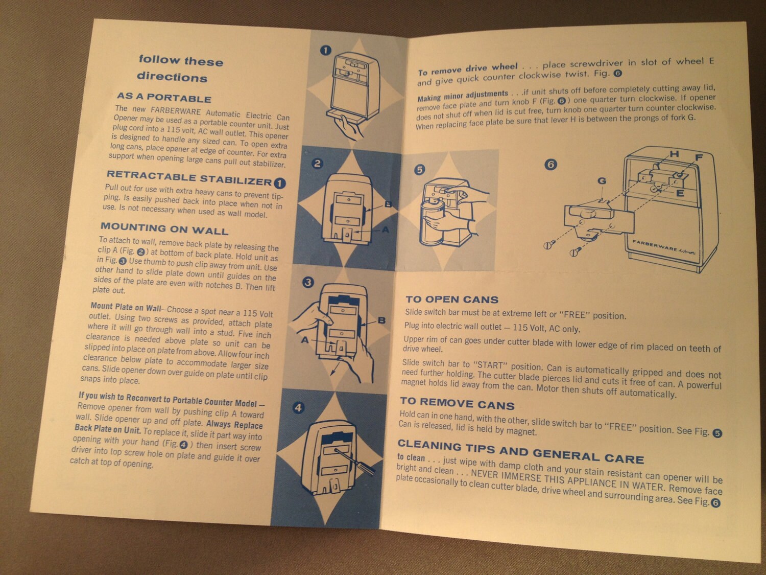 Farberware Can Opener Instructions Rare Beauty Vintage Etsy