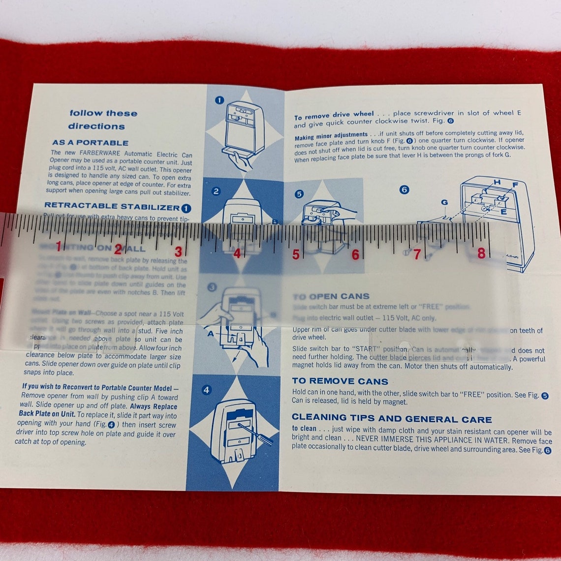 Farberware Can Opener Instructions Rare Beauty Vintage Etsy