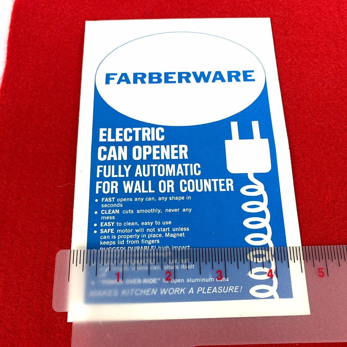 Farberware Can Opener Instructions Rare Beauty Vintage Etsy