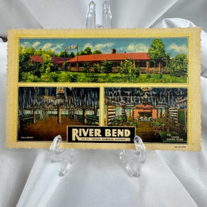 Carte postale, River Bend Virginia, vintage Rare Beauty