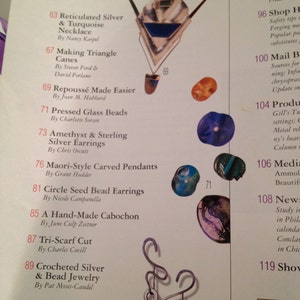Lapidary Journal Magazine Feb 1999 Artisan Gem Cutting Silversmith Jeweler Metal Working Rare Beauty image 4
