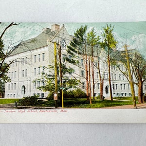 Newtonville, Massachusetts Middelbare school, Newton, doctorandus in de letteren 1906 Briefkaart, Duitsland