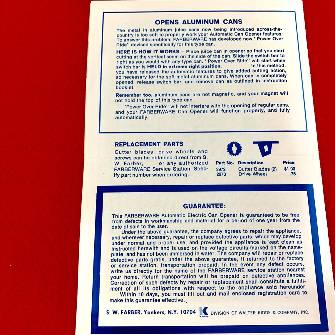 Farberware Can Opener Instructions Rare Beauty Vintage Etsy