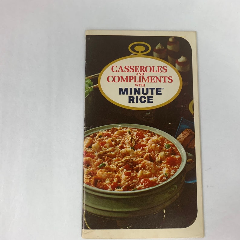 Casseroles and Compliments Minute Rice Recipe Cook Book Etsy