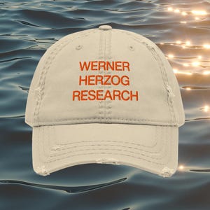 Werner Herzog Research Dad Hat Cap Vintage Hand-distressed Fun Slogan Cap