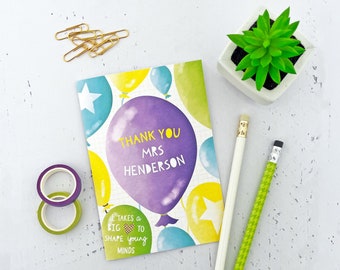 Personalisiertes Lehrer Geschenk Notizbuch mit Lehrer-Zitat - Danke oder Glücksgeschenk für einen Lehrer