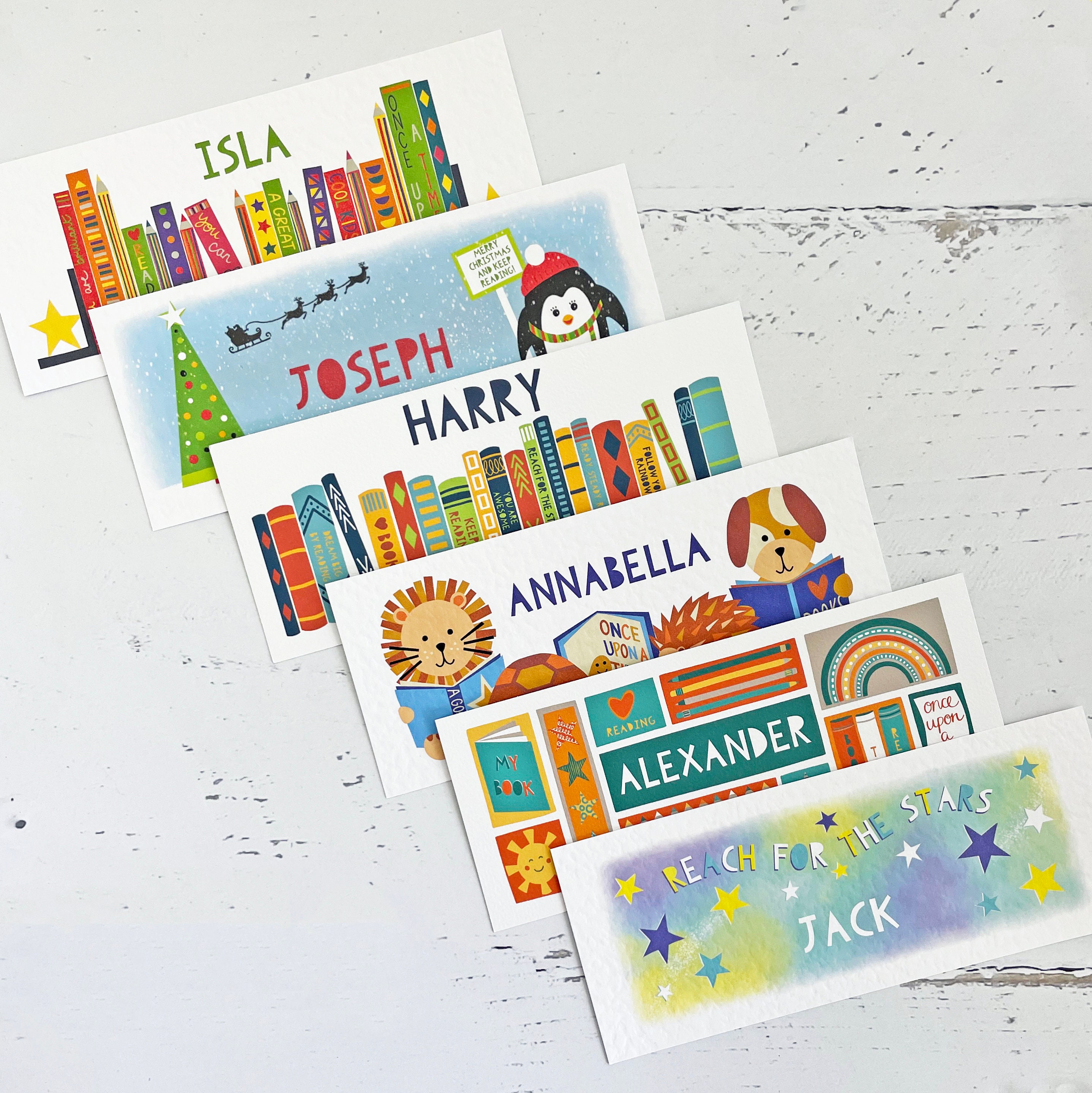 School Class Bookmarks - Gift From Teacher - Personalised - Books ...