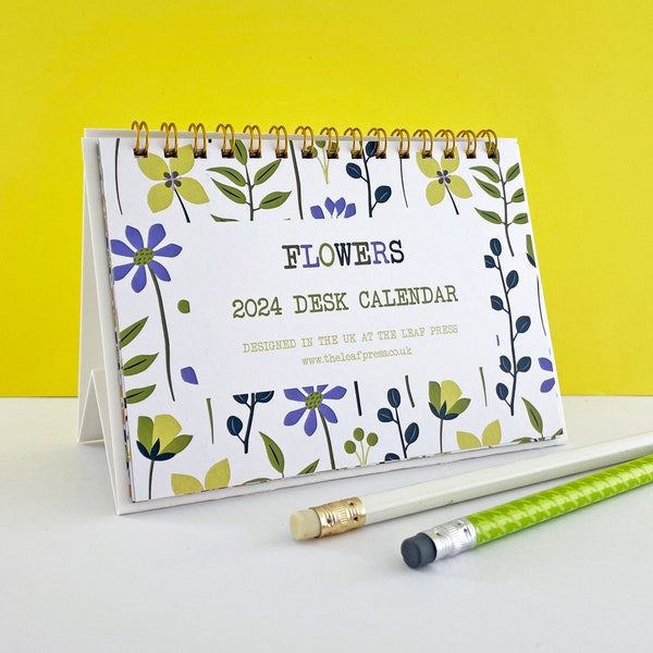 Pretty Desk Calendar Etsy