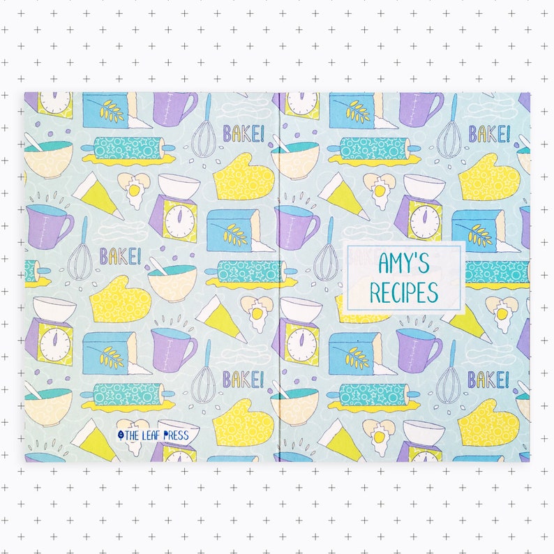 Personalised Baking Recipe Notebook Baking Themed Gift Etsy UK