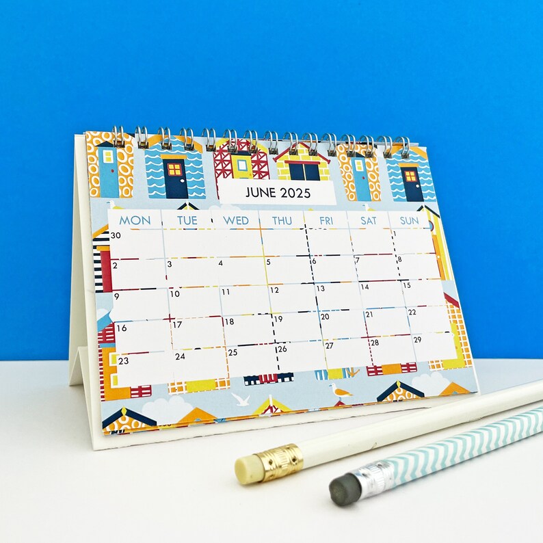 20242025 or 2025 Academic Year Seaside Design Calendar Beach Themed