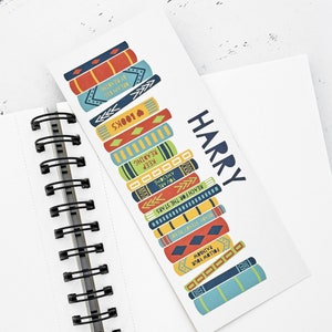 School class bookmarks - gift from teacher - personalised - books design