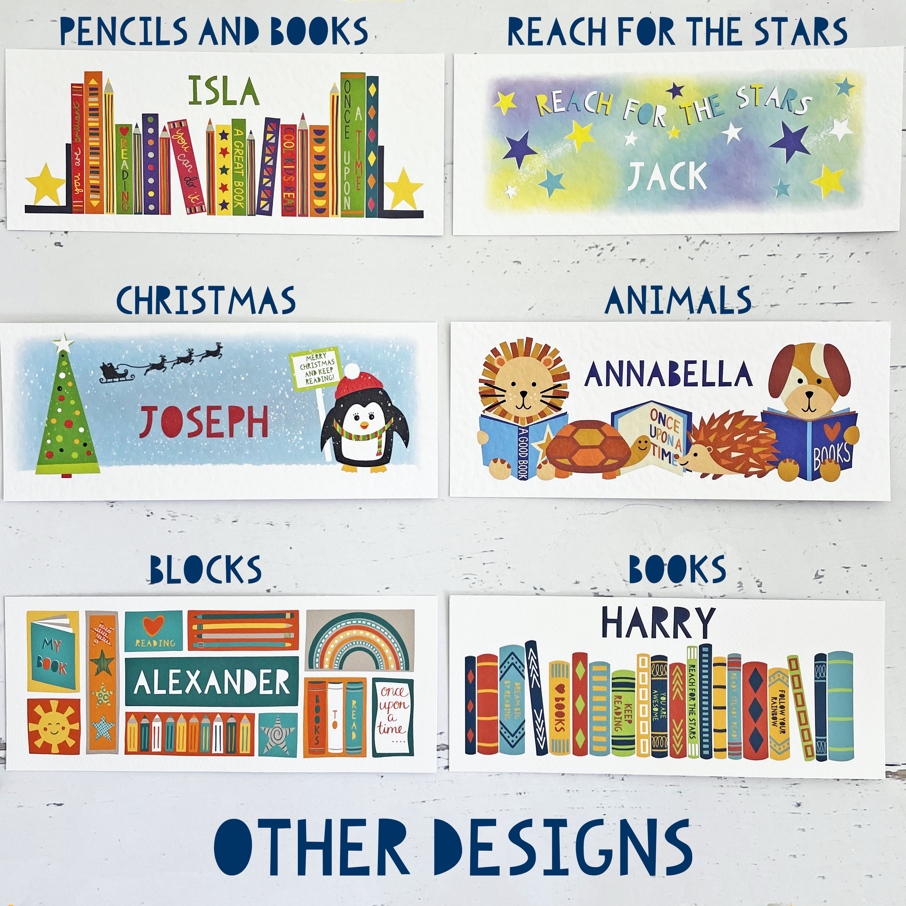 School Class Bookmarks - Gift From Teacher - Personalised - Books ...
