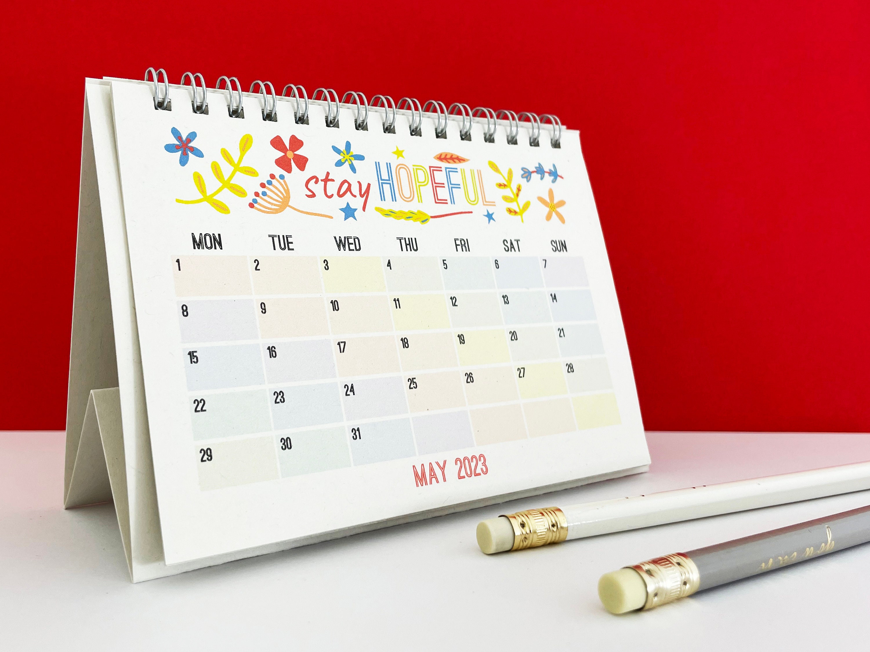 20222023 Inspirational Quotes Desk Calendar a Decorated Etsy Norway