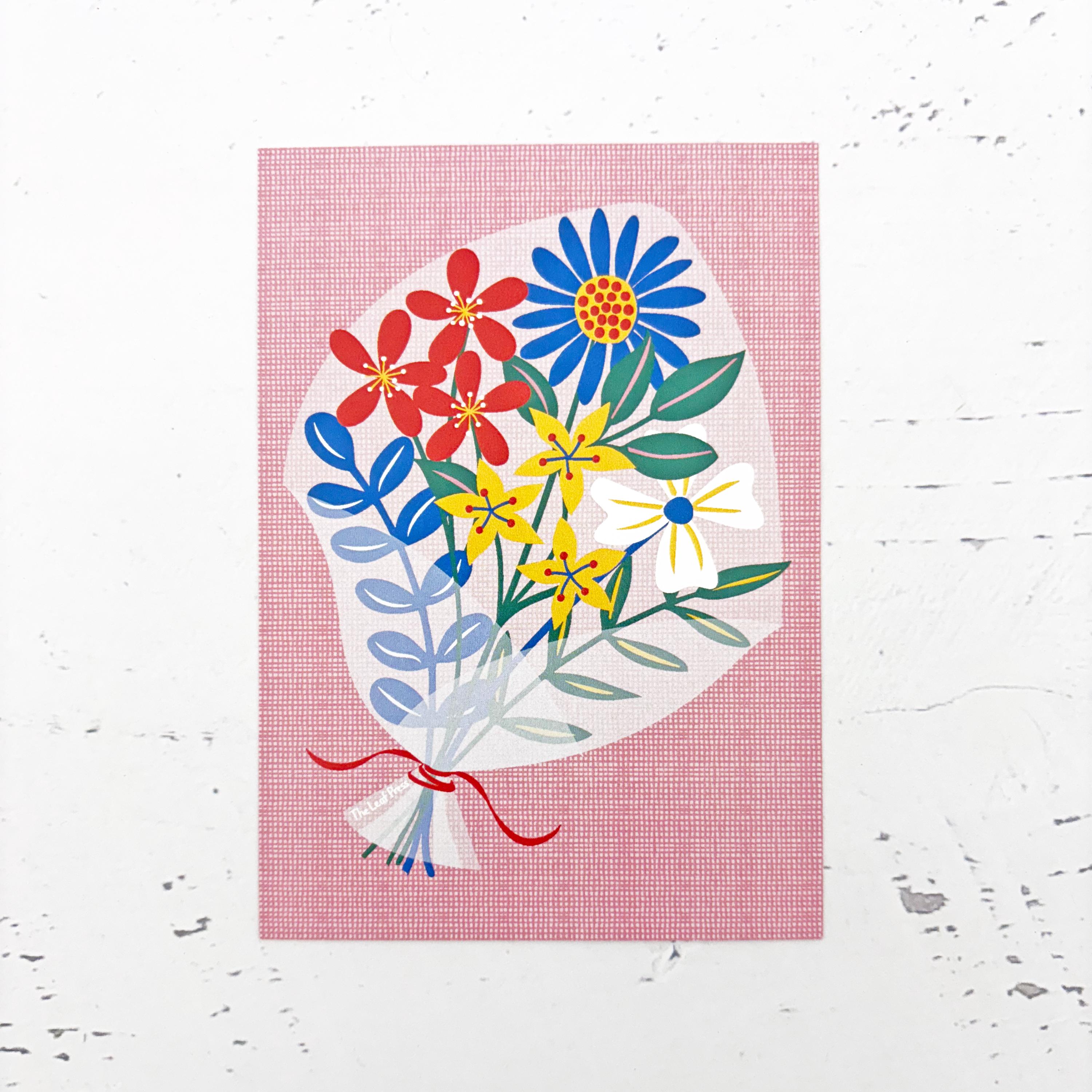 Flower Postcard Set With Hand-drawn Floral Patterns - Set of Six ...