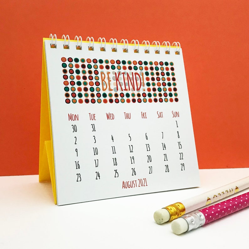 20202021 inspirational quotes desk calendar featuring a Etsy