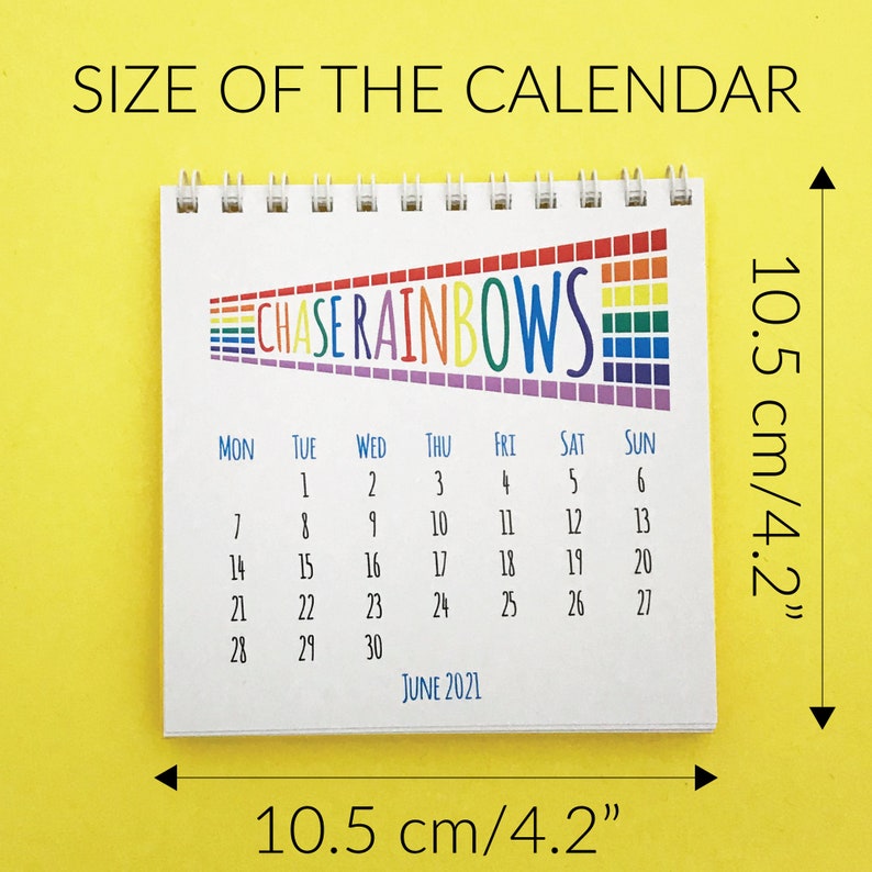 2021 inspirational quotes desk calendar featuring a Etsy