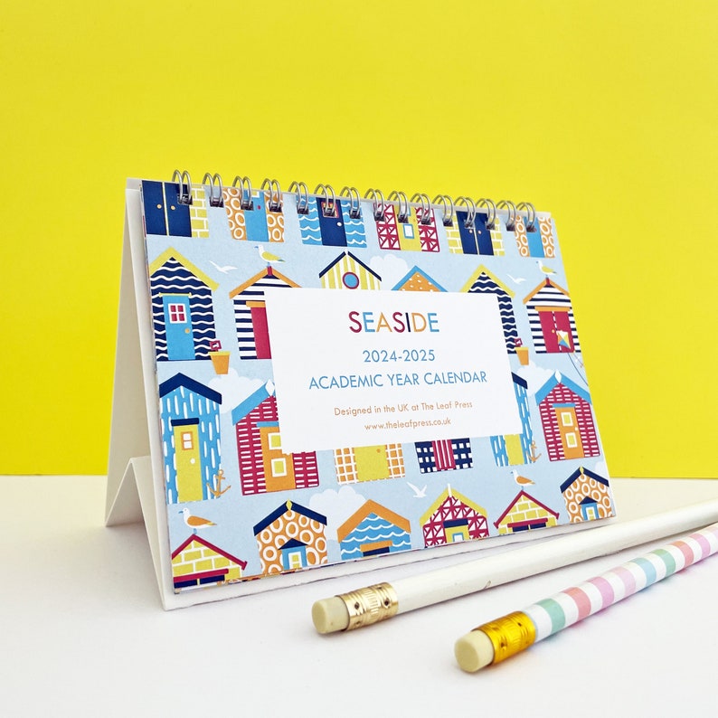 20242025 or 2025 Academic Year Seaside Design Calendar Beach Themed