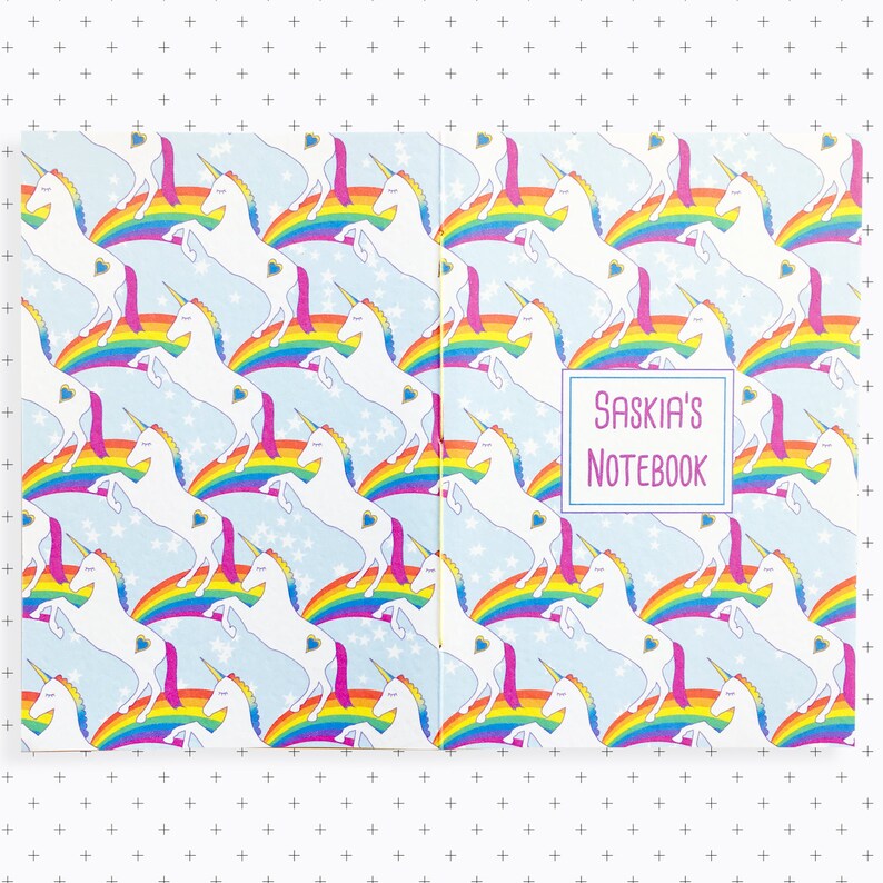 Personalised Unicorn Notebook With Name Stationery Gift for Etsy