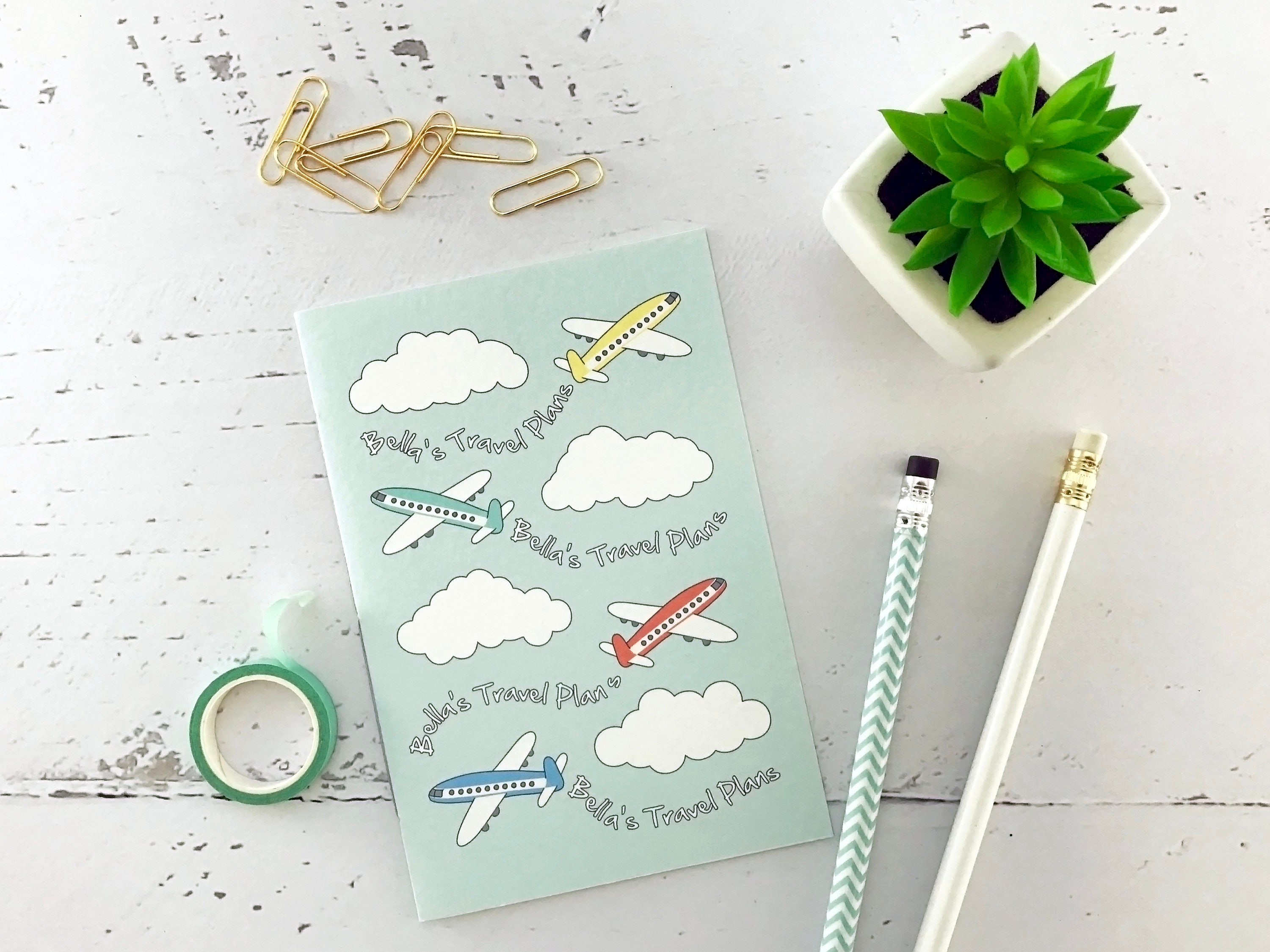 Personalised Travel Notebook Travel Notepad Travel Diary Etsy UK
