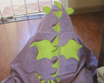 Infant Dragon Hooded Towel Set - Free Personalization