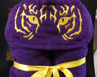 Toalla con capucha para adultos de los Tigers - Personalización gratuita