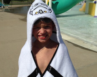 Kids Space Trooper Hooded Towels - Free Personalization