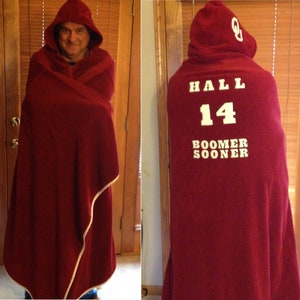 Custom Adult Sports Fan Hooded Towel Free Personalization image 1