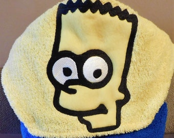 Kids Bart Hooded Towel - Free Personalization