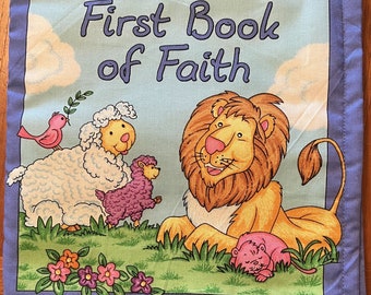 Cloth Book: "First Book of Faith" --Free Shipping!