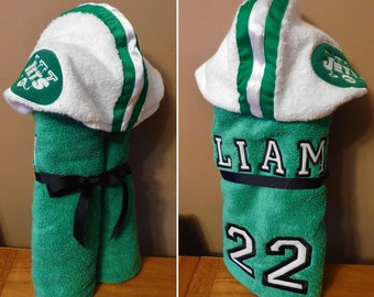 Infant Sports Fan Hooded Towel Set - Free Personalization
