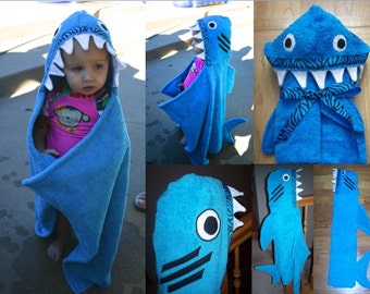 Baby Shark Hooded Towel Set - Free Personalization