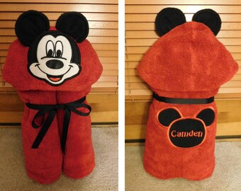 Infant Mickey Hooded Towel Set - Free Personalization